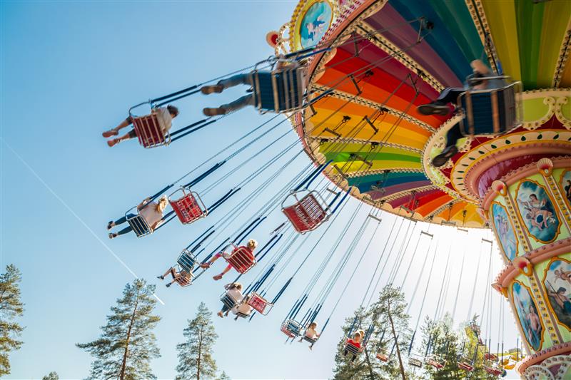 Huvipuiston ketjukaruselli.