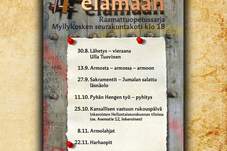 #elämään Raamattuopetussarja - lähetystyö #elämään Raamattuopetussarja - lähetystyö