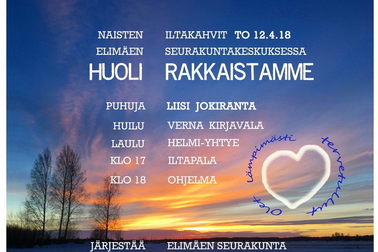 Naisten iltakahvit Elimäellä Naisten iltakahvit Elimäellä
