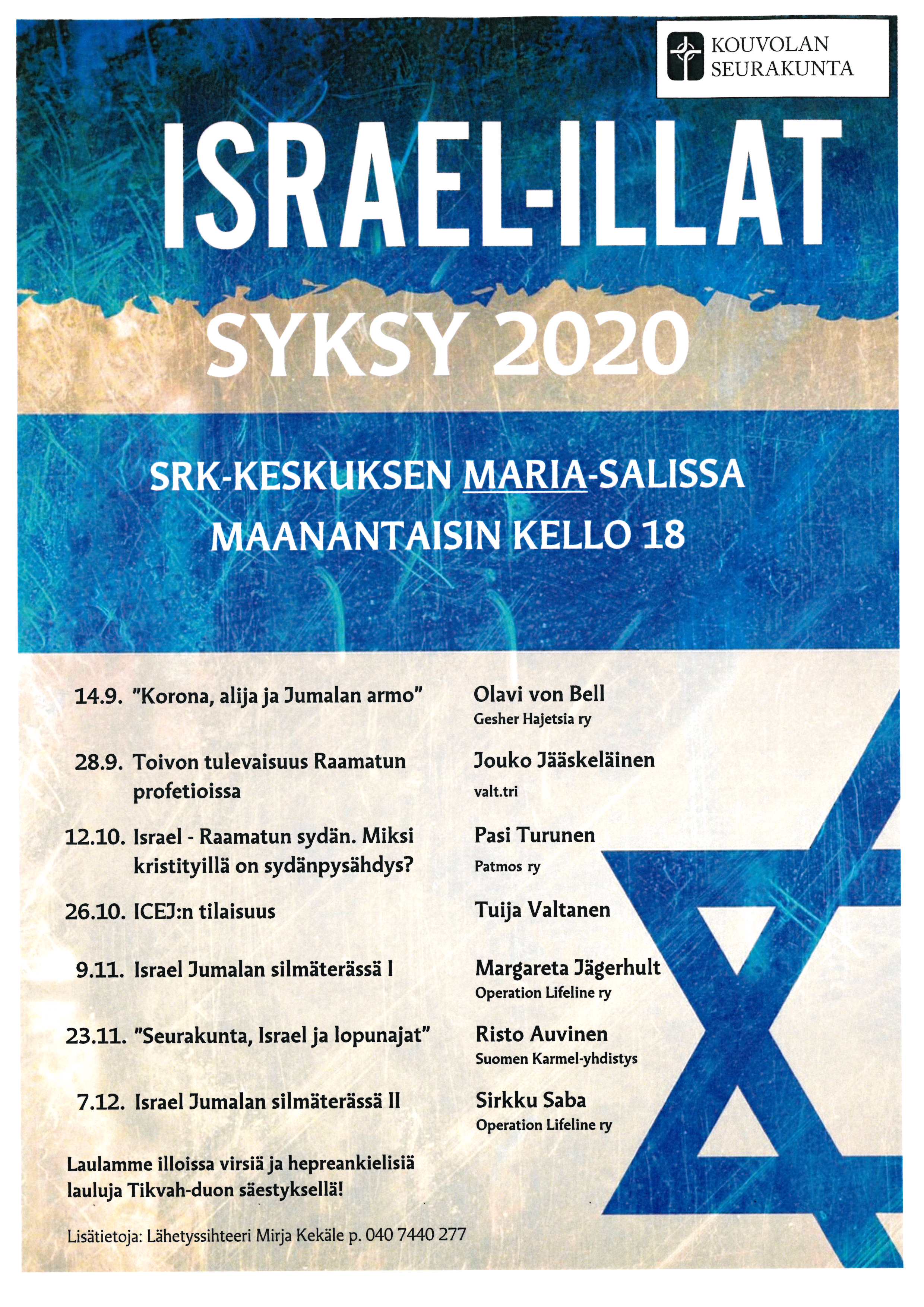 Israel-ilta Israel-illat syksy 2020