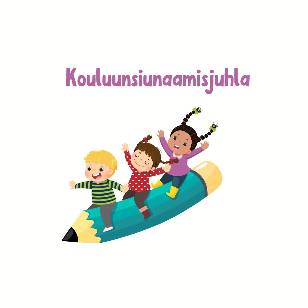Lapset leikkivät ison kynän päällä.