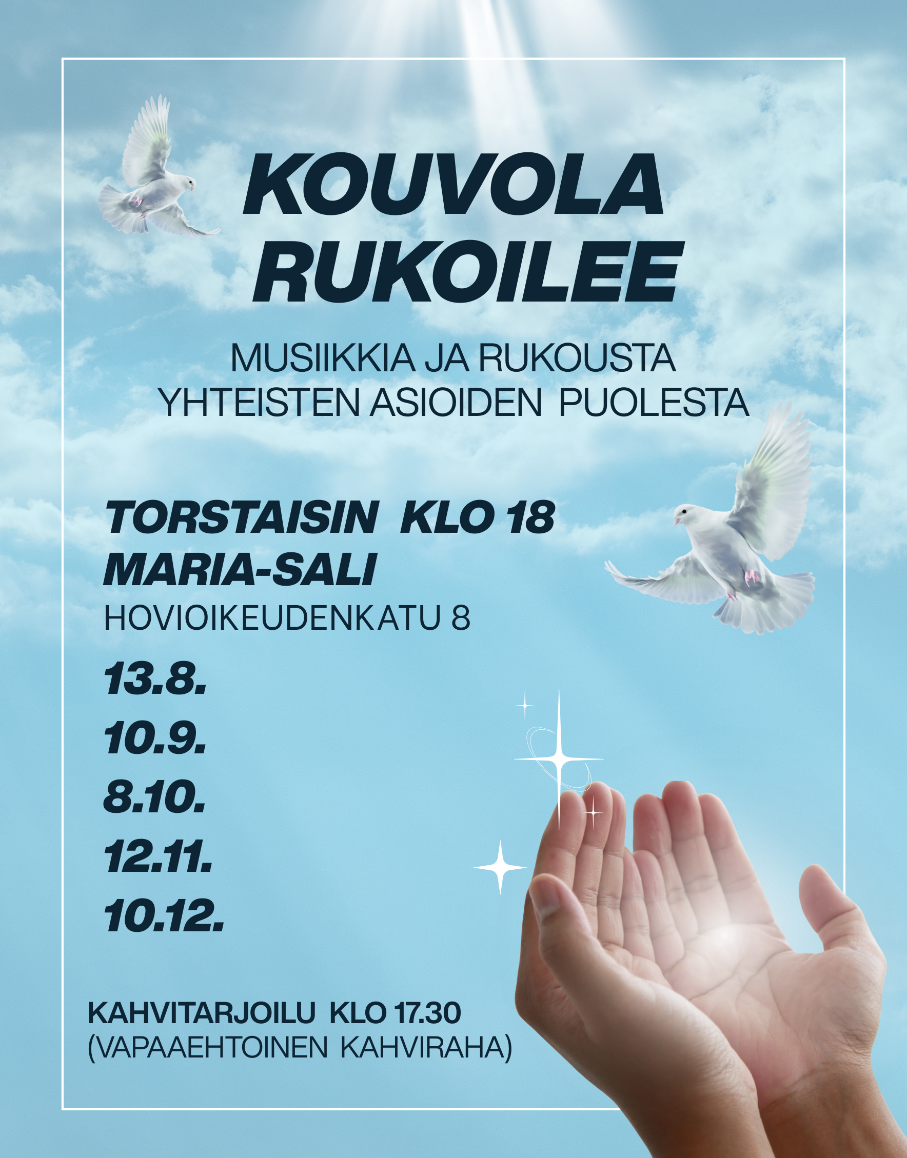 kädet ja kyyhkysiä