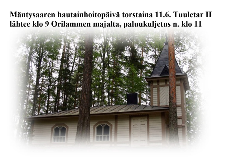 Mäntysaaren hautainhoitopäivä 11.6.2026