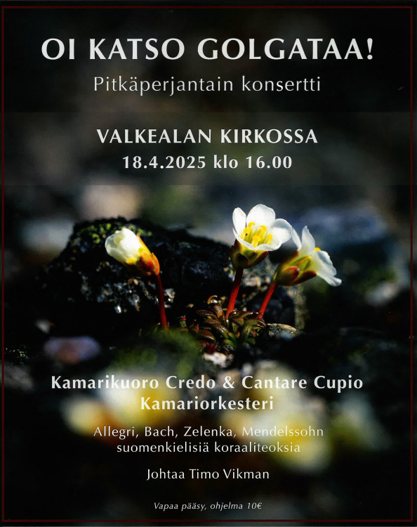 Pitkäperjantain konsertti - Oi katso Golgataa Oi katso Golgataa!