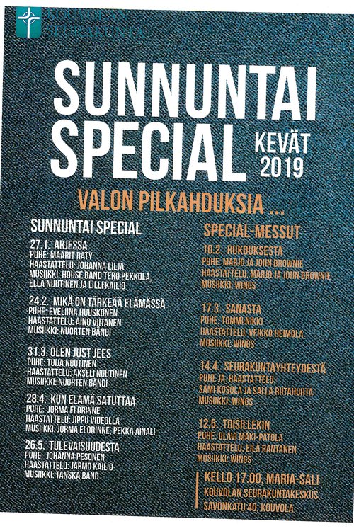 Sunnuntai Special messu Sunnuntai Special messu