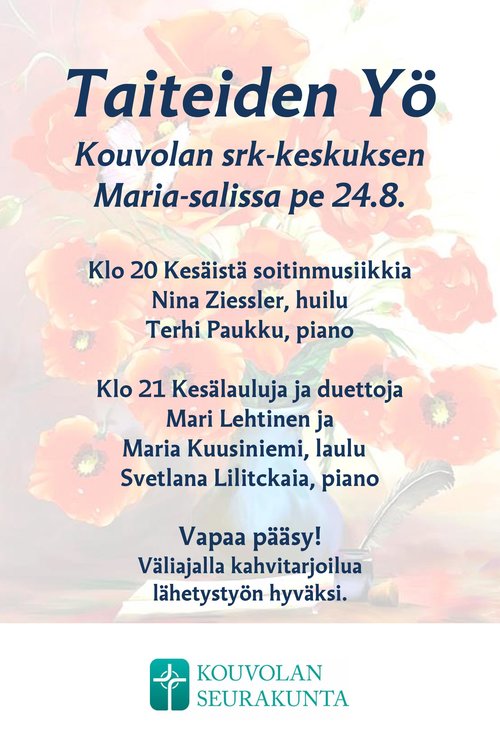 Taiteiden yö Maria-salissa Taiteiden yö Maria-salissa