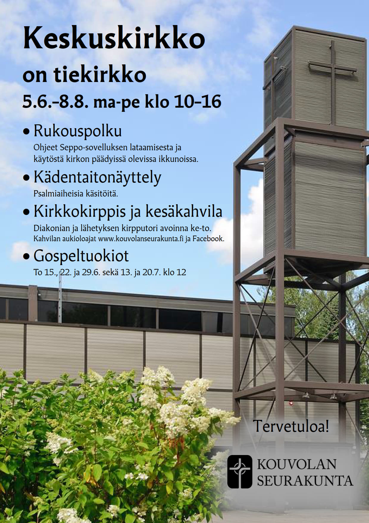 Tiekirkon mainos.