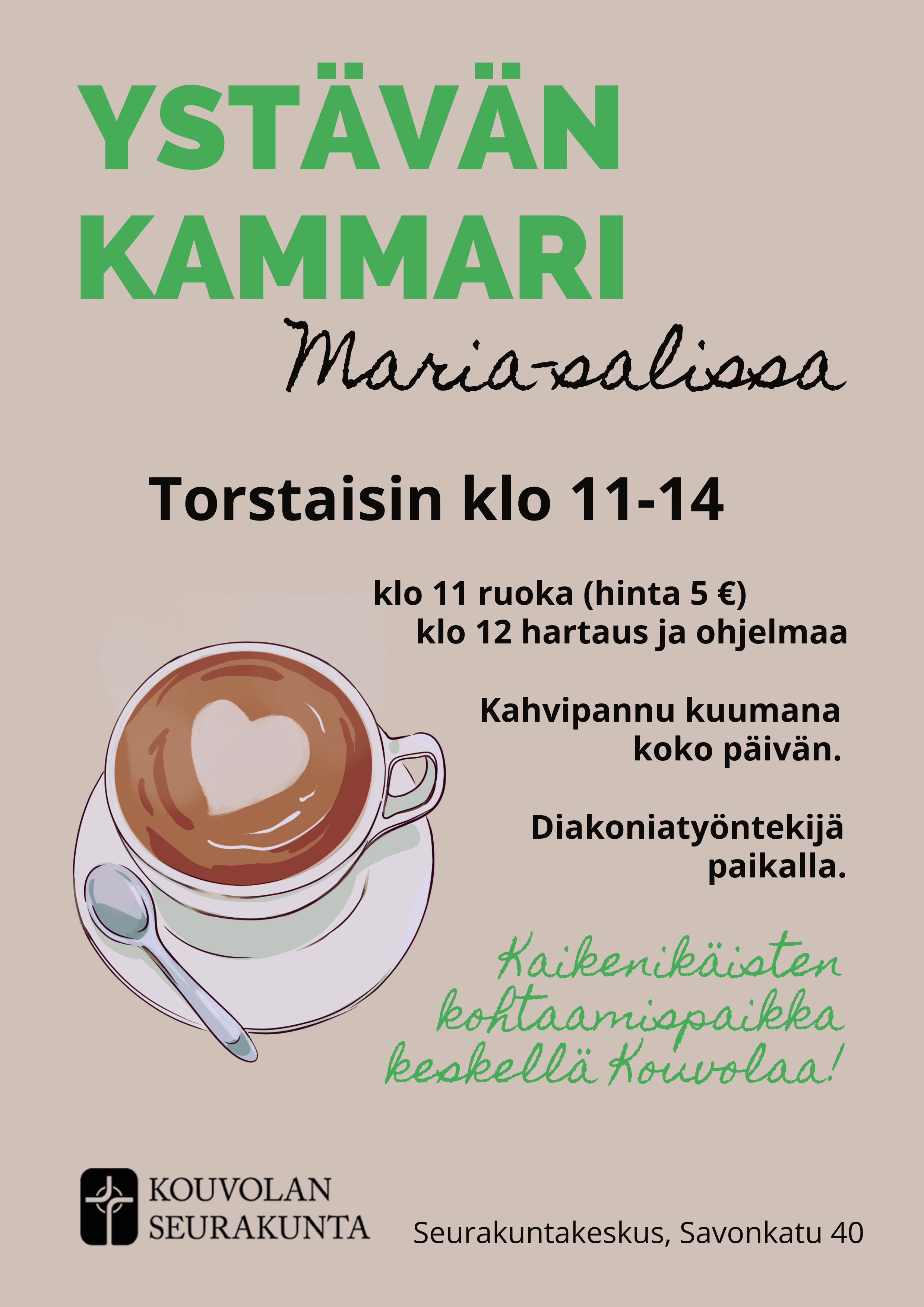 Ystävän Kammari Ystävän Kammarin mainos