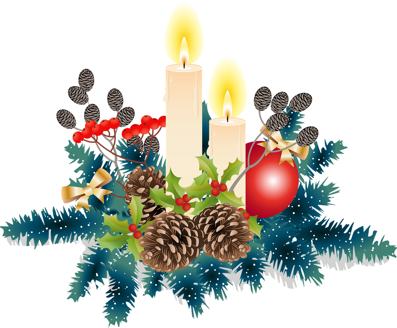 Lähetyksen puuhapiirin adventtimyyjäiset Kaksi kynttilää palaa joulukoristeiden keskellä