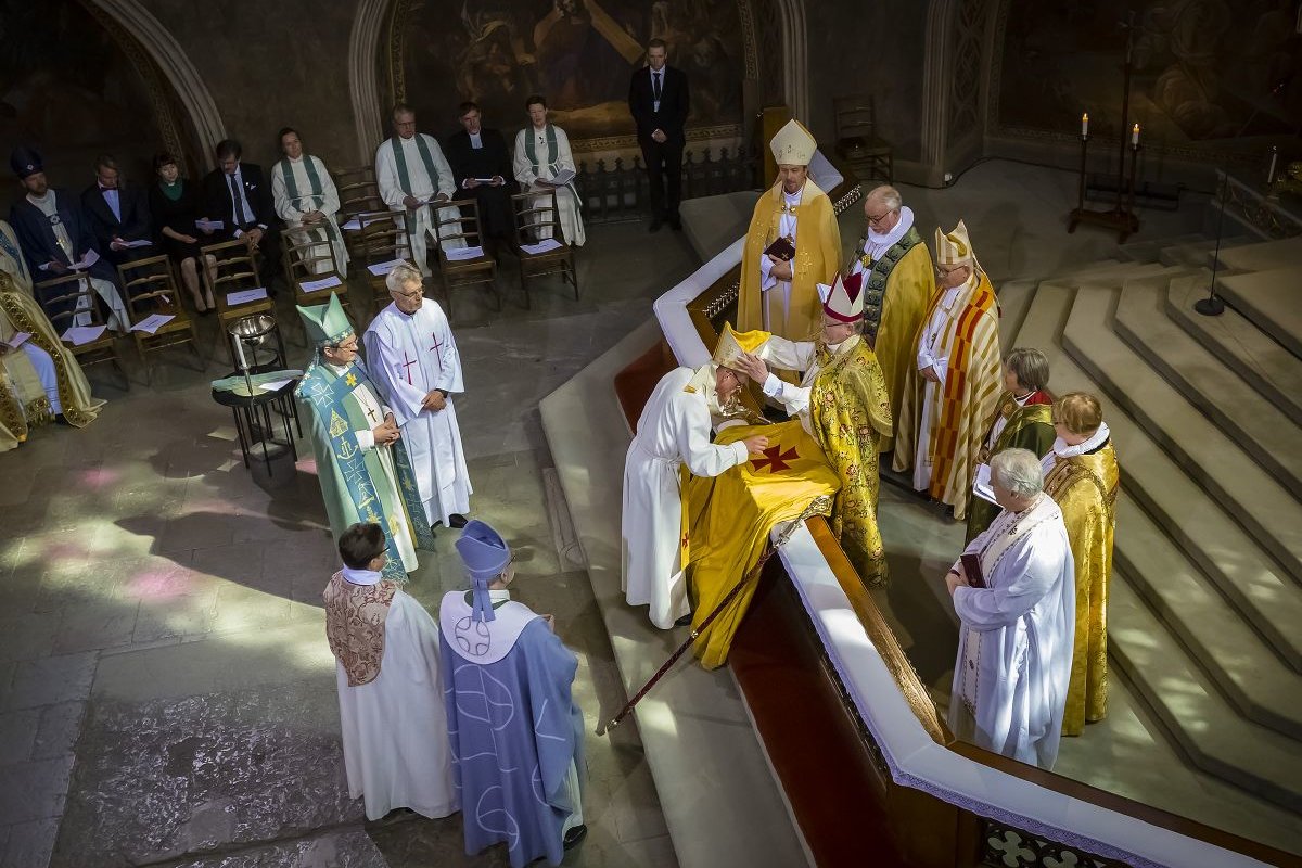 Arkkipiispa Tapio Luoma asetettiin virkaansa Turun tuomiokirkossa 3.6. 2018.