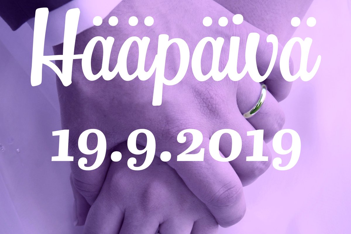 Hääpäivä 19.9.2019