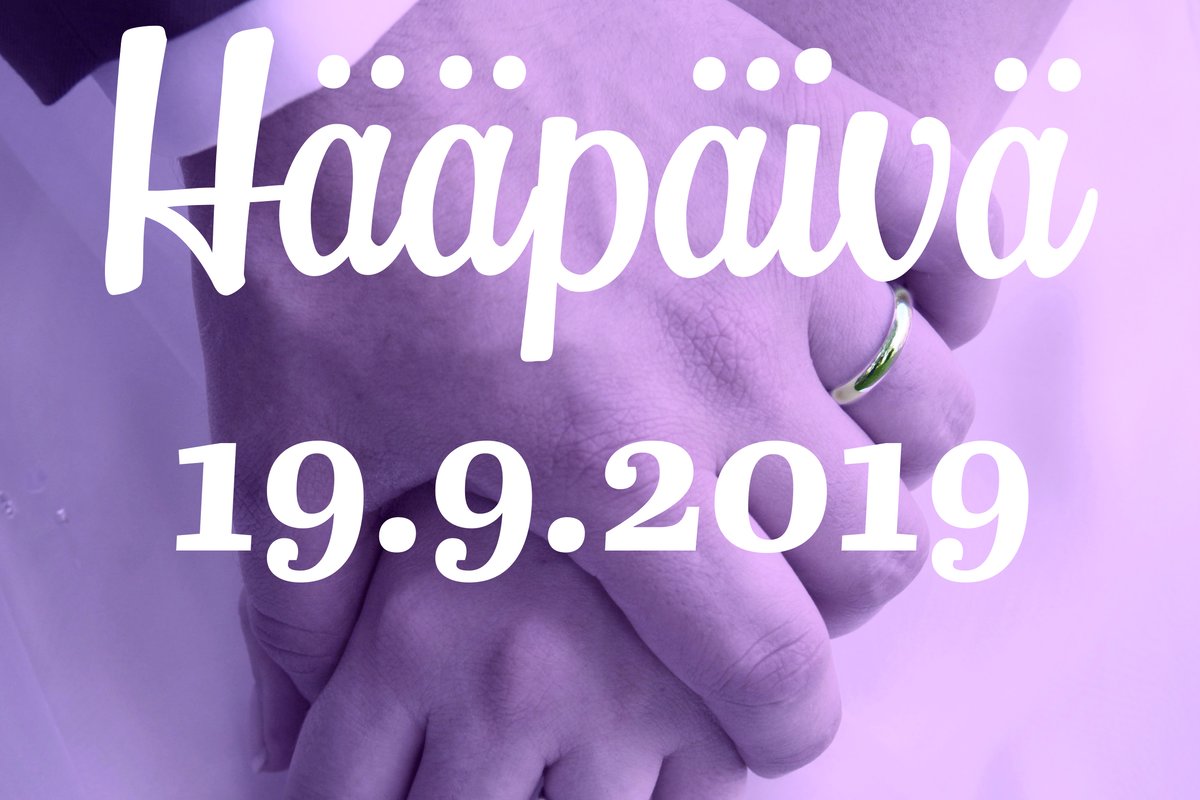 Hääpäivä 19.9.2019