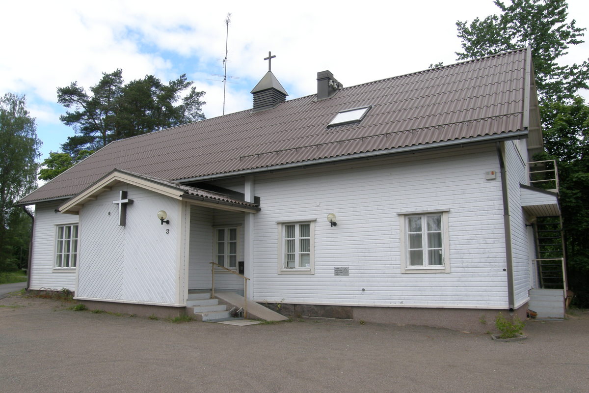 Ummeljoen kyläkirkko Kuva Ummeljoen kirkosta edestäpäin.