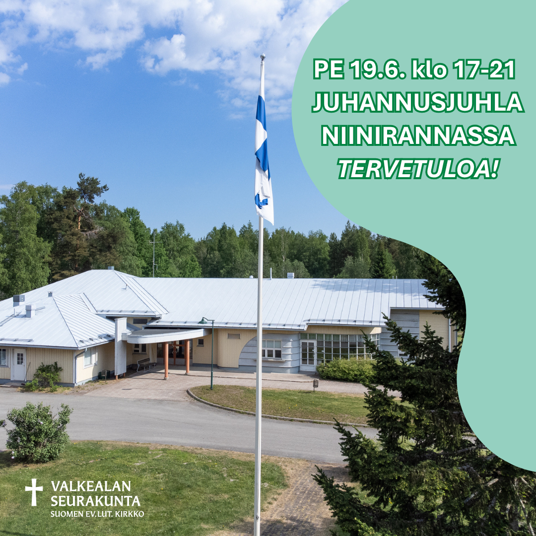 Juhannusjuhla perjantai 19.6. klo 17-21 Niinirannassa