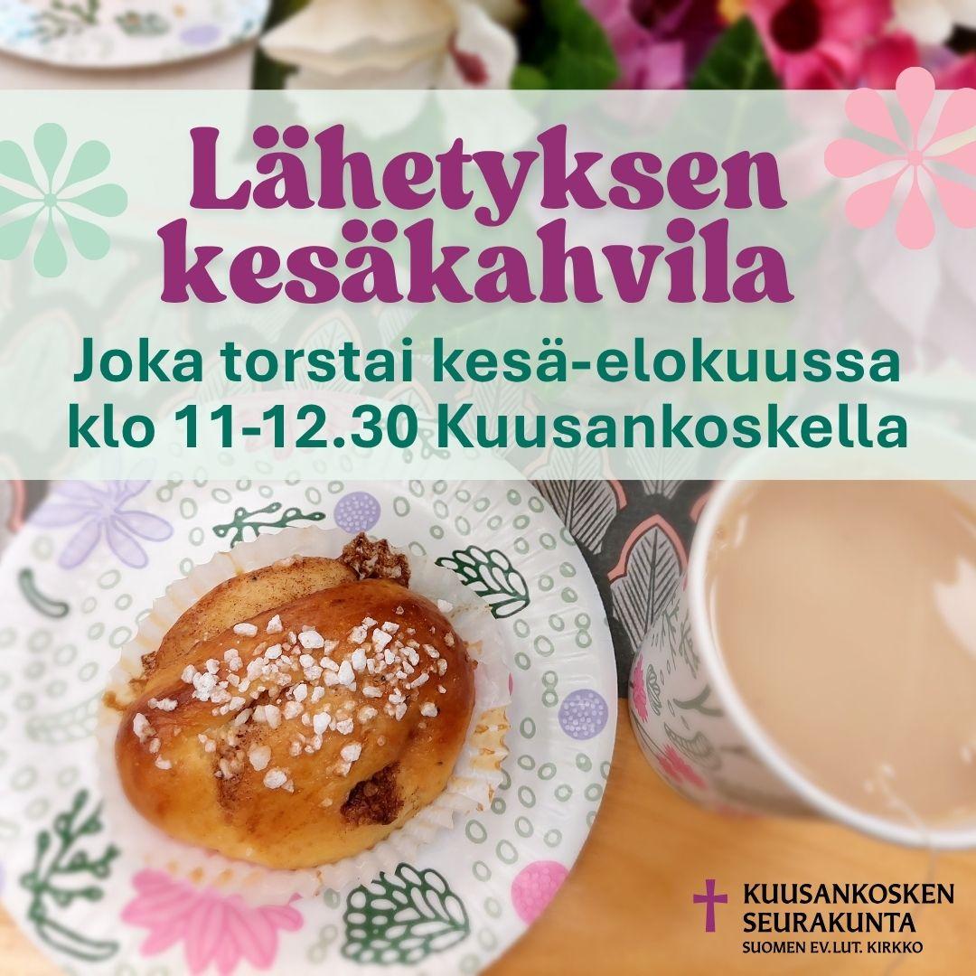 Kesäkahvilan mainos